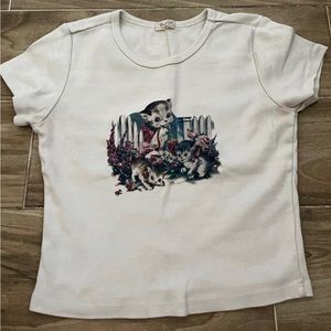 Brandy Melville Kitten Graphic Top